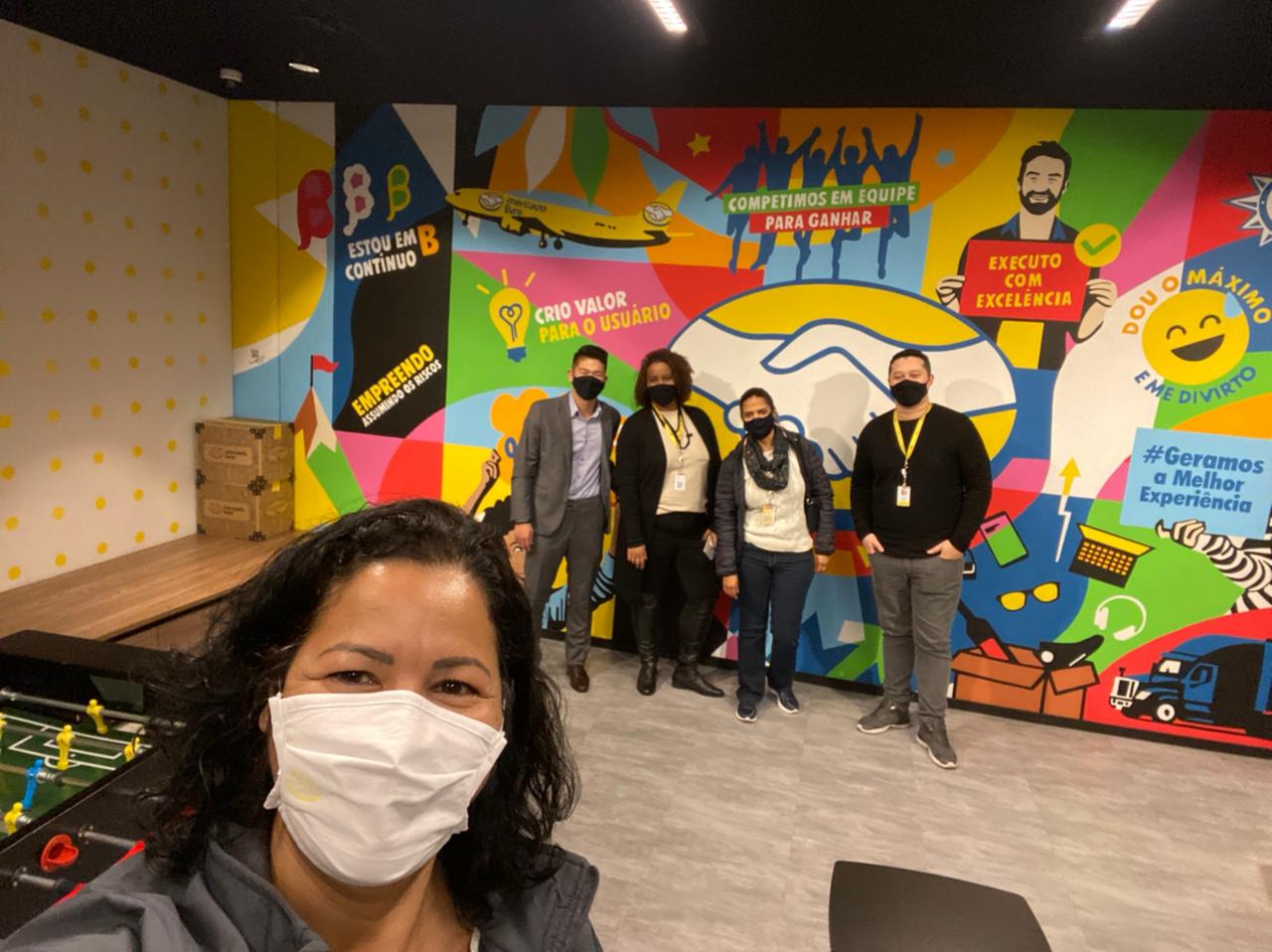 Visita do time da PMC na sede do Mercado Livre